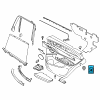 OEM 2017 BMW 540i xDrive Window Lifter Switch Diagram - 61-31-9-327-031