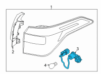 OEM Kia Seltos Rear Holder & Wiring Diagram - 92485Q5100