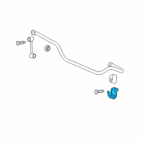 OEM 2008 Jeep Commander RETAINER-STABILIZER Bar BUSHING Diagram - 52090474AB