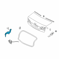 OEM 2006 Kia Optima Trunk Key Sub Set Diagram - 812502GC00