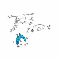 OEM 2010 Acura TL Fender, Left Rear (Inner) Diagram - 74591-TK4-A00