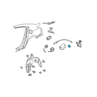 OEM Acura TL Spring, Fuel Lid Open Diagram - 74494-TK4-A00