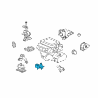 OEM 2007 Honda Ridgeline Rubber Assy., Transmission Mounting Diagram - 50805-SJC-A01