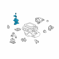 OEM 2014 Honda Ridgeline Rubber Assy., Engine Side Mounting Diagram - 50820-SJC-A01