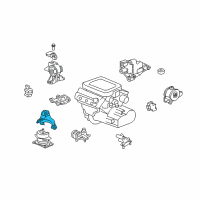 OEM 2012 Honda Ridgeline Bracket, FR. Engine Mounting Diagram - 50630-SJC-A00