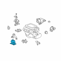 OEM 2011 Honda Ridgeline Rubber Assy., FR. Engine Mounting Diagram - 50830-SJC-A01