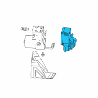 OEM 2005 Cadillac CTS ABS Control Unit Diagram - 89060339