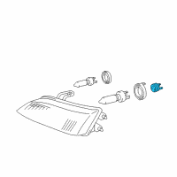 OEM 2007 Lexus ES350 ADPOTOR Assembly Diagram - 90075-99117