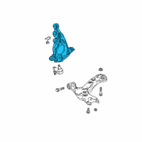 OEM Lexus UX200 KNUCKLE, Steering, R Diagram - 43211-10130