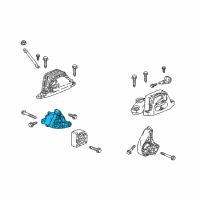 OEM Buick Regal TourX Transmission Mount Bracket Diagram - 23508181