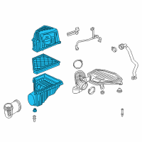 OEM 2019 Cadillac XT5 Air Cleaner Assembly Diagram - 23323955