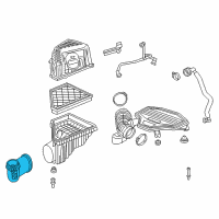 OEM 2021 Cadillac XT5 Intake Duct Diagram - 23100544