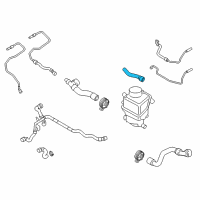 OEM 2014 BMW 550i GT xDrive Coolant Hose Diagram - 17-12-7-589-442