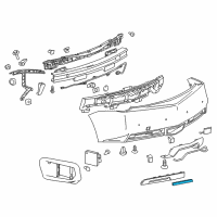 OEM Cadillac Reflector Diagram - 25894905