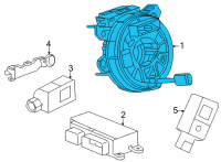 OEM Chevrolet Corvette Clock Spring Diagram - 86773961