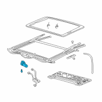 OEM GMC Yukon Motor Asm-Sun Roof Actuator Diagram - 15224754