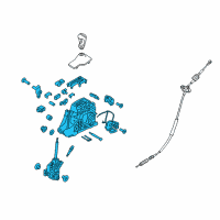 OEM 2016 Hyundai Genesis Lever Assembly-Automatic Transmission Diagram - 46700-B1300