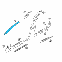 OEM 2018 Kia Cadenza Trim Assembly-Front Pillar Diagram - 85810F6000BGA