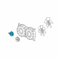 OEM Cadillac SRX Motor, Engine Coolant Fan Diagram - 89022525