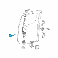 OEM 2012 Toyota Tacoma Lock Cable Diagram - 69770-04020