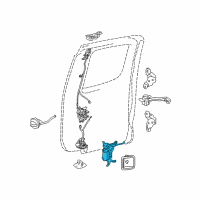 OEM 2020 Toyota Tacoma Handle, Inside Diagram - 69207-04010-C0