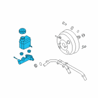 OEM 2011 Hyundai Santa Fe Cylinder Assembly-Brake Master Diagram - 58510-1U801