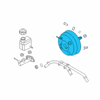 OEM 2012 Hyundai Santa Fe Booster Assembly-Brake Diagram - 59110-1U000