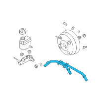 OEM 2010 Hyundai Santa Fe Hose Assembly-Intensifier Diagram - 59120-1U350