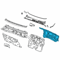 OEM 2019 Chevrolet Trax Insulator Diagram - 42386133