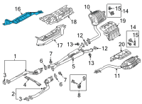 OEM Hyundai Genesis Protector-Heat Front, RH Diagram - 28792-B1000