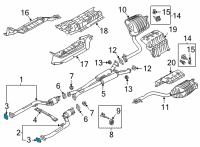 OEM 2022 Kia Sorento Gasket-Exhaust Pipe Diagram - 287512B650