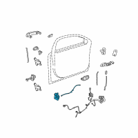 OEM 2009 Chevrolet Malibu Latch Diagram - 22865521