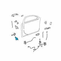 OEM 2009 Chevrolet Malibu Lower Hinge Diagram - 15929355