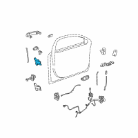OEM 2007 Saturn Aura Upper Hinge Diagram - 15929357