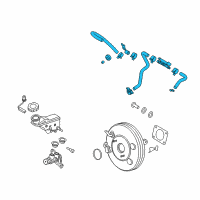 OEM 2017 Hyundai Tucson Hose Assembly-Brake Booster Vacuum Diagram - 59130-D3100