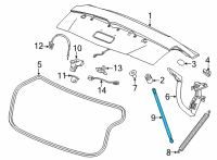 OEM 2020 Cadillac CT5 Support Strut Diagram - 84678457