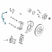 OEM 2019 Ford Fiesta Front Speed Sensor Diagram - AE8Z-2C204-B