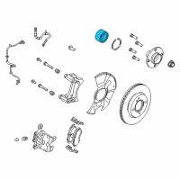 OEM 2018 Ford EcoSport Rear Wheel Bearing Diagram - ACPZ-1215-A