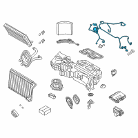 OEM BMW 330i GT xDrive Cable Set, Heater/Air Conditioner Diagram - 64-11-9-229-493
