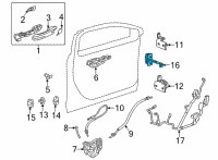 OEM Cadillac CT5 Door Check Diagram - 84574133