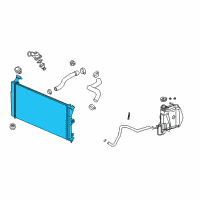 OEM 2005 Chevrolet Impala Radiator Assembly Diagram - 15140505