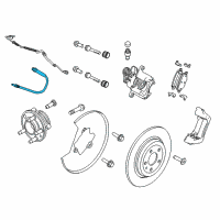 OEM 2013 Ford Explorer Brake Hose Diagram - BB5Z-2282-A