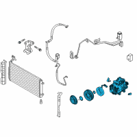 OEM 2008 Kia Rondo Compressor Kit Diagram - 977011D300AS