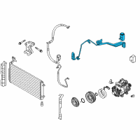 OEM Kia Rondo Suction & Liquid Tube Assembly Diagram - 977751D110