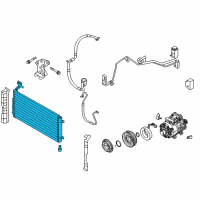 OEM 2008 Kia Rondo Condenser Assembly-Cooler Diagram - 976061D110