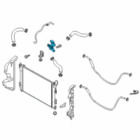 OEM Kia Soul Filler Neck Assembly-Radiator Diagram - 25329B2100