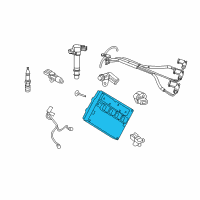 OEM Jeep Grand Cherokee Electrical Powertrain Control Module Diagram - 5150987AB