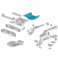 OEM Chevrolet Malibu Rear Floor Pan Diagram - 84127497