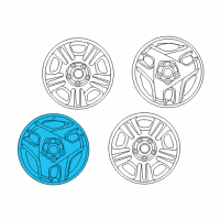 OEM 1996 Toyota RAV4 Alloy Wheels, Wheel, Alloy 16X7 Diagram - 00542-42960