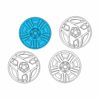 OEM 1999 Toyota RAV4 Spare Wheel Diagram - 42611-42090